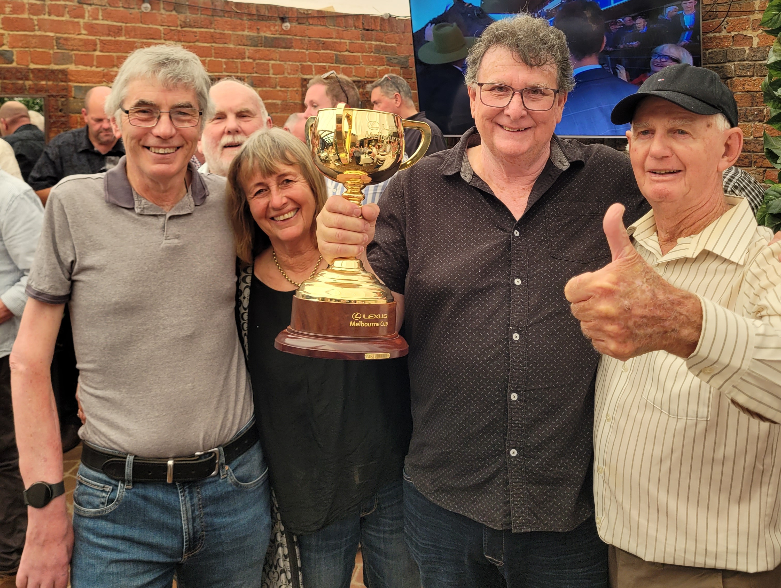 Me, Sheila, John, Robert and the cup